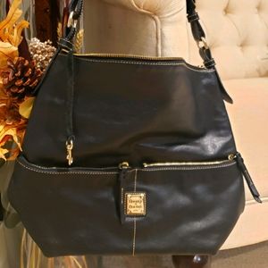 DOONEY & BOURKE black leather satchel